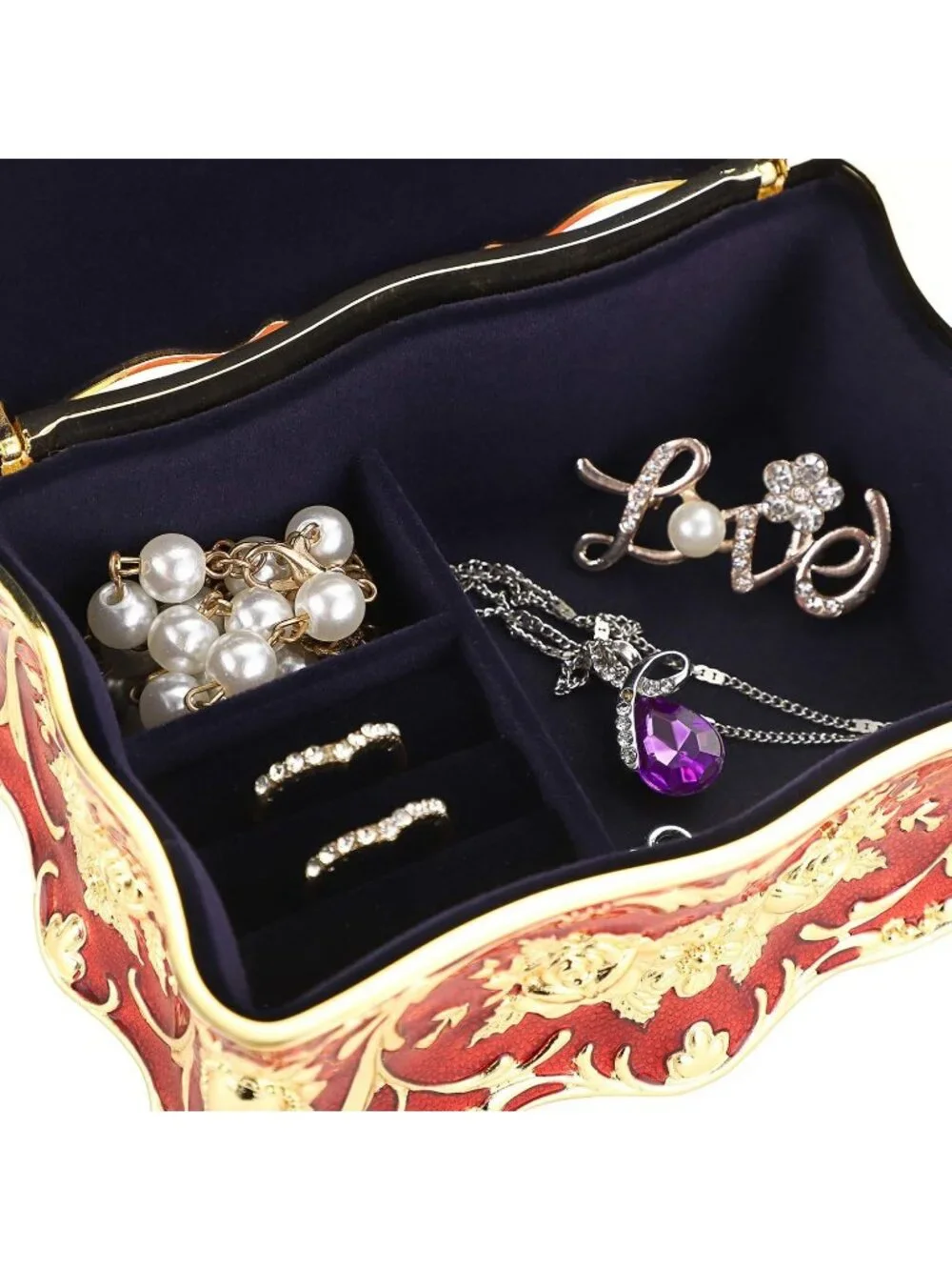 Vintage Metal Jewelry Organizer for Women 4.9